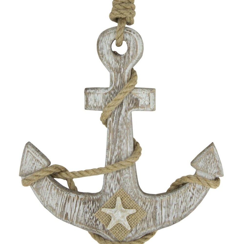 Wood & Rope Anchor Decor